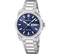 Festina Herrenuhr F20073/2 Swiss Made, Edelstahl 316L Silber, Quarzwerk, Datum, Saphirglas, 10 ATM