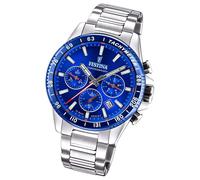 Festina Herrenuhr Timeless Chronograph Armbanduhr Edelstahl silber UF20560/3