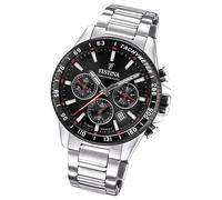 Festina Herrenuhr Timeless Chronograph Armbanduhr Edelstahl silber UF20560/6