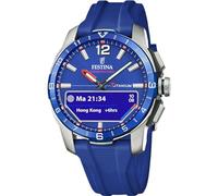 Festina Hybrid Smartwatch Herren - Kautschukarmband - Schritte, Musik, Benachrichtigungen - 10 Tage Akku - F23000 Connected D