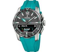 Festina Hybrid Smartwatch Herren - Kautschukarmband - Schritte, Musik, Benachrichtigungen - 10 Tage Akku - F23000 Connected D
