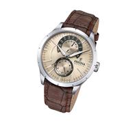 Festina Leder Herren Uhr F16573/9 Quarz Armbanduhr braun Retro UF16573/9