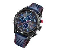 Festina Leder Sport Herren Uhr F20519/3 Armband-Uhr blau Chronograph UF20519/3