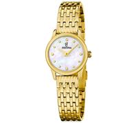 Festina Damenuhr Analog aus Edelstahl 316L Goldfarben