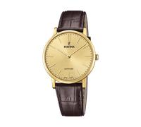 FESTINA Herren Festina Schweizer Uhr »Festina Swiss Made, F20016/2« dunkelbraun / gold, Größe One Size, 4753834 Dunkelbraun / Gold One Size