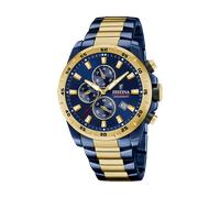 Festina F20564/1 Chronograph Uhr Herrenuhr Edelstahl Chrono Datum blau