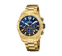 Festina F20684/2 Herrenuhr Chronograph Goldfarben/Blau