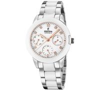 Festina Quarz Multifunktions-Damenuhr F20497-1 Weiß