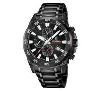 Festina quarz schwarzem herren uhr mit schwarzem zifferblatt und edelstahl armband one_size Schwarz