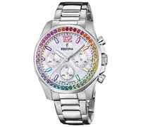 Festina Damen Uhr F20606/2 Boyfriend, Rainbow, perlmutt, Edelstahl