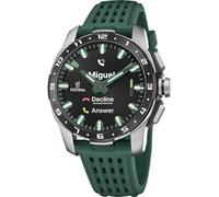 Festina Smartwatch Herren Hybrid Connected Full D Kautschuk Grün | Analog & Smart, 10 Tage Akku, AMOLED Display, Bluetooth-Anrufe, GPS, Gesundheit & Schlaf, 5 ATM F23305/1