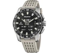 Festina Smartwatch Herren Hybrid Connected Full D Kautschuk Hellgrau | Analog & Smart, 10 Tage Akku, AMOLED Display, Bluetooth-Anrufe, GPS, Gesundheit & Schlaf, 5 ATM F23305/7