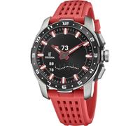 Festina Smartwatch Herren Hybrid Connected Full D Kautschuk Rot | Analog & Smart, 10 Tage Akku, AMOLED Display, Bluetooth-Anrufe, GPS, Gesundheit & Schlaf, 5 ATM F23305/4