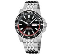 Festina Sport F20661-3 Diver Taucher Uhr 20ATM Day-Date, Saphirglas, Schwarz