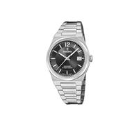 Festina Swiss Made Damen Armbanduhr Edelstahl 316L Silber - Quarzwerk - Saphirglas hoher Widerstand - Wasserdicht 10 ATM - Datum F20035/6