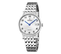Festina Damen Armbanduhr F20019/4 – Swiss Made, Edelstahl 316L, Saphirglas, Quarz, 5 ATM, Kalender