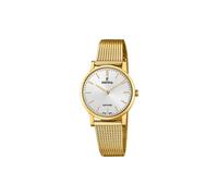 Festina Swiss Made Damen Armbanduhr Edelstahl Gold/Silber 29mm, Wasserdichtigkeit: 5 bar, Saphirglas, F20023/1