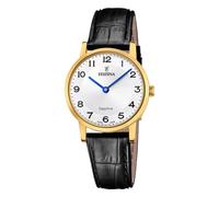 Festina Swiss Made Damen Armbanduhr Leder - Quarzwerk - Saphirglas Hohe Widerstandsfähigkeit - Wasserdicht bis 5 ATM - Elegant Klassisch Vintage F20017/5 - Classic Leather