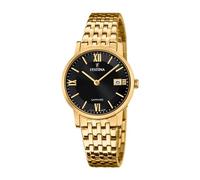 Festina Swiss Made Damenuhr Analog aus Edelstahl 316l Goldfarben