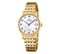 Festina Swiss Made Damenuhr Analog aus Edelstahl 316l Goldfarben