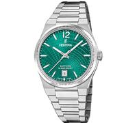 Festina Swiss Made Damenuhr Analog aus Edelstahl 316l Silberfarben