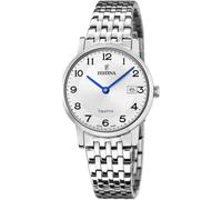 Festina Damen Armbanduhr F20019/4 – Swiss Made, Edelstahl 316L, Saphirglas, Quarz, 5 ATM, Kalender