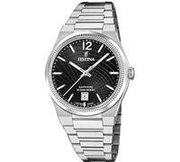 Festina Swiss Made Damenuhr Analog aus Edelstahl 316l Silberfarben