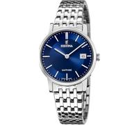 Festina Swiss Made Damenuhr Analog aus Edelstahl 316l Silberfarben