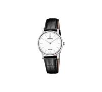 Festina Swiss Made Damenuhr Analog aus Leder Schwarz