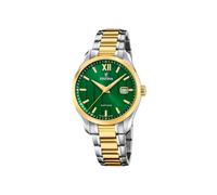 Festina Swiss Made Herrenuhr F20027/3 Edelstahlgehäuse 316L Multi Armband aus Edelstahl 316L Multi, grün