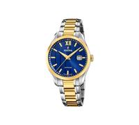 Festina Swiss Made Herrenuhr Analog aus Edelstahl 316l | Mehrfarbig, Quarzwerk, Kalender, Widerstandsfähiges Saphirglas, Wasserdicht 5 ATM F20027/2