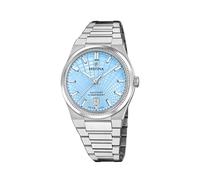 Festina Swiss Made Herrenuhr Analog aus Edelstahl 316l Silberfarben