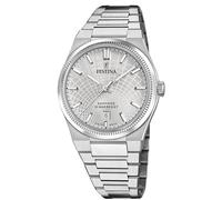 Festina Swiss Made Herrenuhr Analog aus Edelstahl 316l Silberfarben