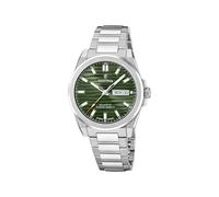 Festina Swiss Made Herrenuhr Analog aus Edelstahl 316l Silberfarben | Quarzwerk, Kalender, Robustes Saphirglas, Wasserdicht 10 ATM F20073/4 Classic Steel