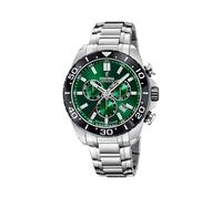Festina Swiss Made Herrenuhr Analog Edelstahl 316L Silber - Quarz Chronograph, Datum - Saphirglas, Wasserdicht 10 ATM - F20042/3 Chrono