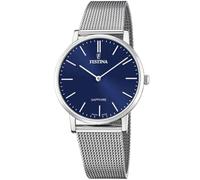 Festina Swiss Made Herrenuhr Analog Edelstahl 316L Silber - Quarz - Saphirglas, Wasserdicht 5 ATM - F20014/2 Classic Steel