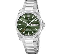 Festina Herren-Armbanduhr Stahl/Grün mit Saphirglas F20073/4