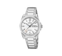 Festina Swiss Made Herrenuhr Analog - Edelstahl 316L Silber - Quarzwerk - Datum - Saphirglas Widerstandsfähig - Wasserdicht 10 ATM - F20073/1 Classic Steel