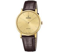 FESTINA Herren Festina Schweizer Uhr »Festina Swiss Made, F20016/2« dunkelbraun / gold, Größe One Size, 4753834 Dunkelbraun / Gold One Size