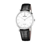 Festina Herrenuhr Swiss Made F20012/1 - Quarz, Leder schwarz, Saphirglas, 5 ATM