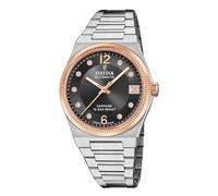 Festina Swiss Made Uhr Automatik Damen aus Edelstahl 316l Silberfarben