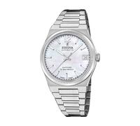 Festina Swiss Made Uhr Automatik Damen aus Edelstahl 316l Silberfarben
