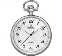 Festina Taschenuhr F2020/1 Herren mit Kette Edelstahl 316L Quarz Mineralglas