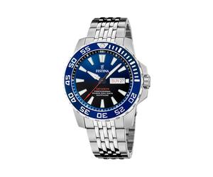 Festina Taucheruhr Herren Diver F20661/1 Edelstahl, Blau