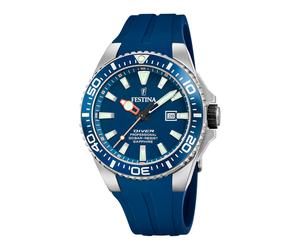Festina the originals quarz blauemherren uhr mit blauemzifferblatt und gummi armband one_size Blau
