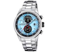 Festina F20694/2 Herren-Chronograph Stahl/Hellblau