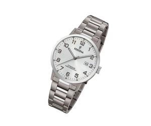 Festina Titan Herren Uhr F20435/1 Analog Armband-Uhr silber Klassik UF20435/1