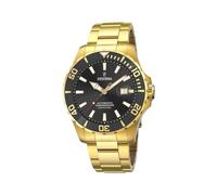 Festina Herrenuhr F20533/2 Automatik Edelstahl Gold Datum