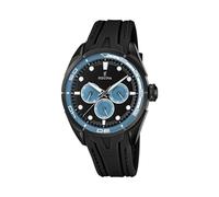 Festina Uhr Für Herren F16610/B Outlet Schwarz Edelstahl Case SchwarzSilikon Band