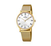 Festina Herrenuhr F20022/4 Quarz Swiss Made Gold Edelstahlband
